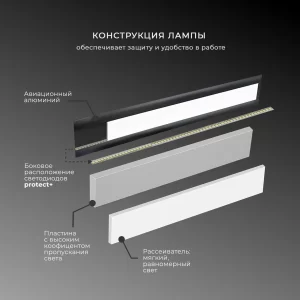 Лампа Protect+  черная