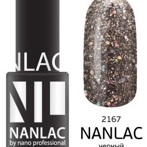 Гель-лак NL 2167 черный бриллиант 6 мл