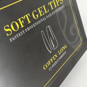 Гелевые типсы Coffin Long